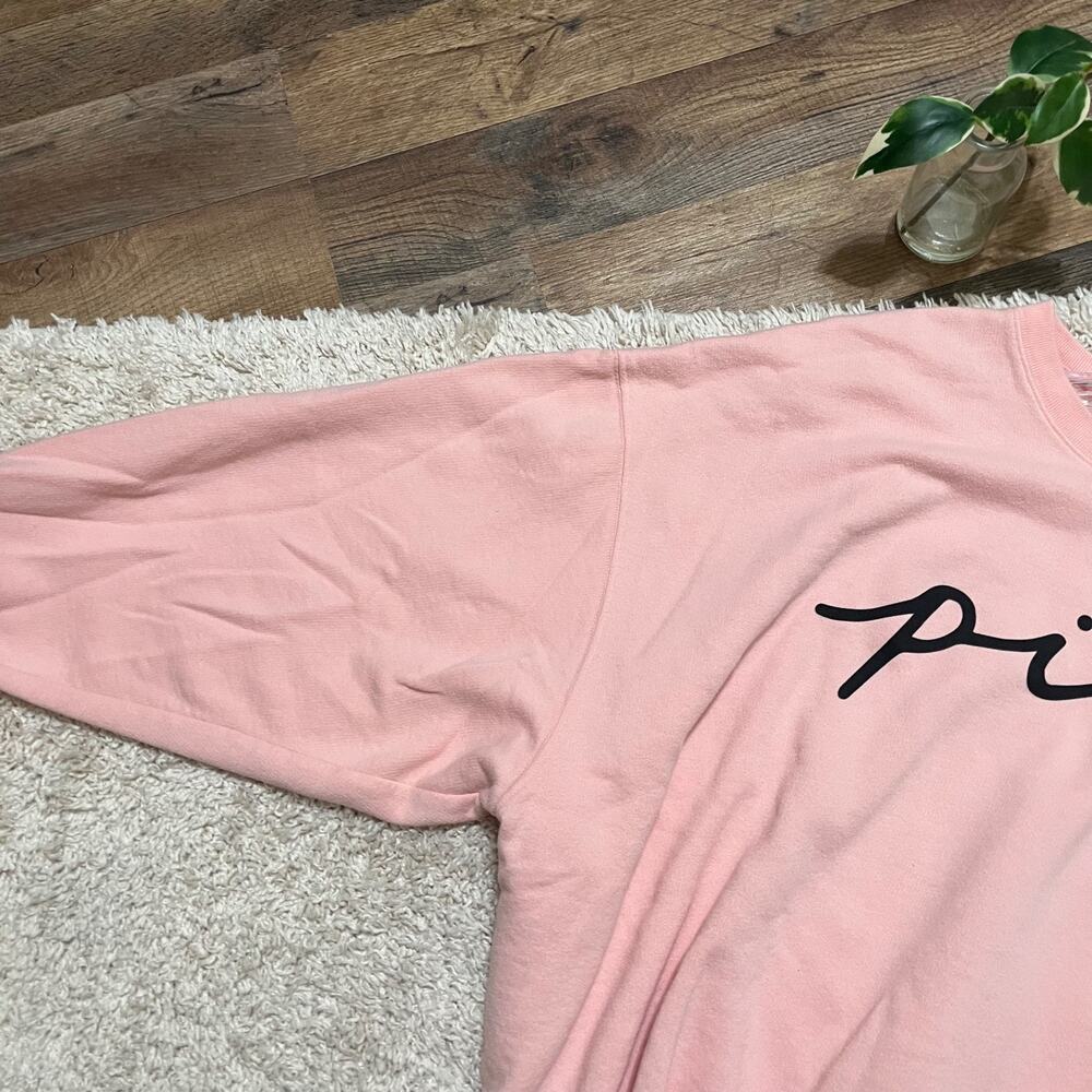 Victoria's Secret PINK Size Large Oversized Dolman Pullover Sweatshirt - Picture 3 of 5